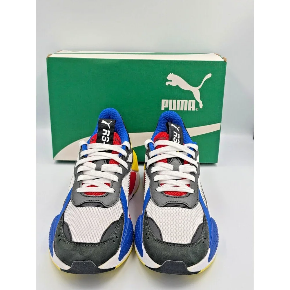 PUMA RS X Toys White Royal Red Yellow Mens 10 Womens 11.5 NIB 369449 02